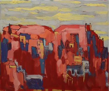 Original Abstract Expressionism Landscape Paintings by Duong Dang Thanh