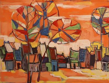 Original Abstract Expressionism Landscape Paintings by Duong Dang Thanh
