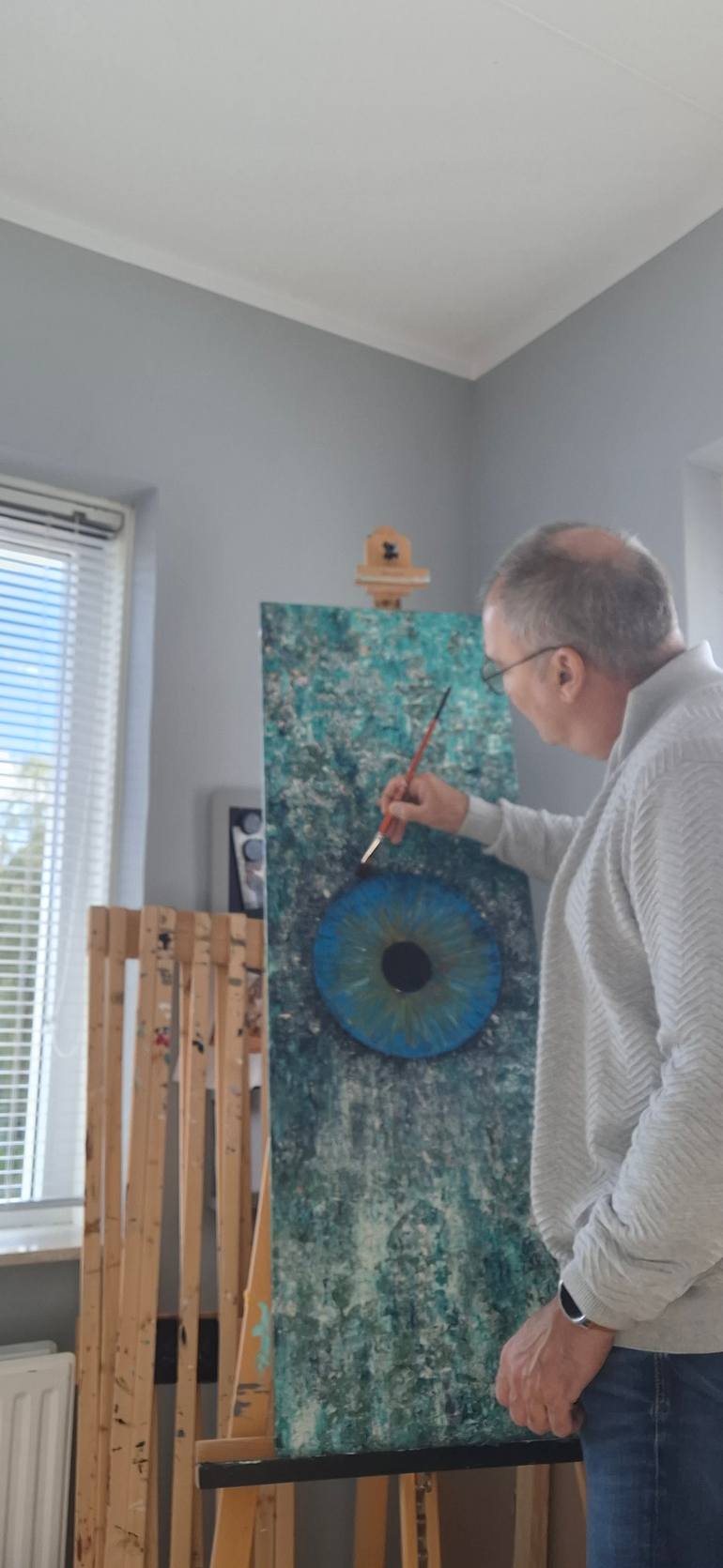 Original Abstract Expressionism Abstract Painting by Ruud Ekelmans