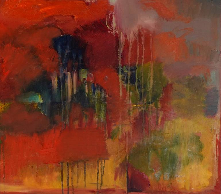 Original Abstract Expressionism Abstract Painting by Yelena Akhumova