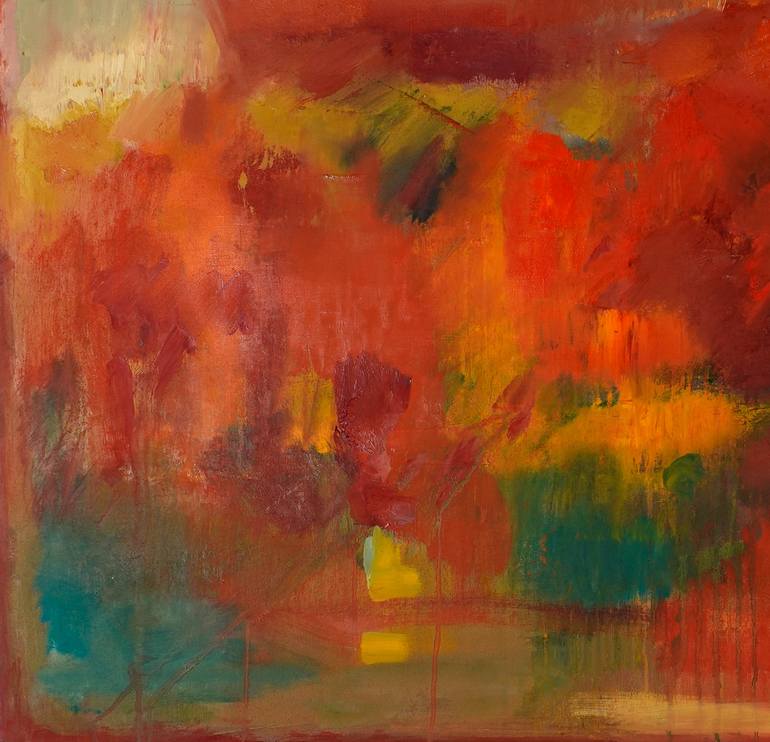 Original Abstract Expressionism Abstract Painting by Yelena Akhumova
