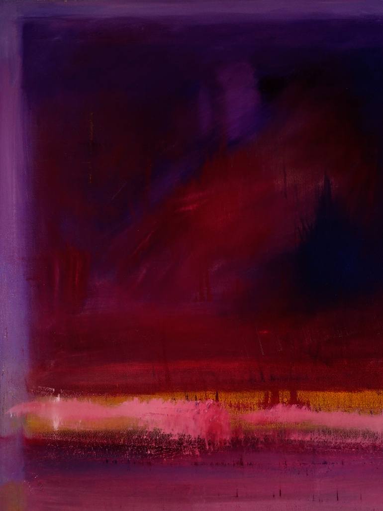 Original Abstract Expressionism Abstract Painting by Yelena Akhumova