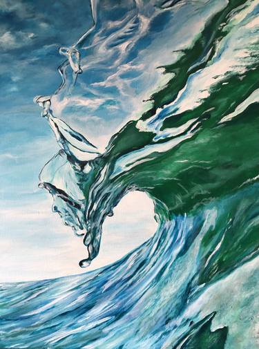 Original Realism Water Painting by Lilach Lotan