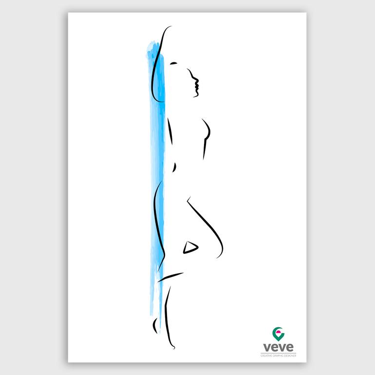 Original Contemporary People Digital by Silvia Vernizzi