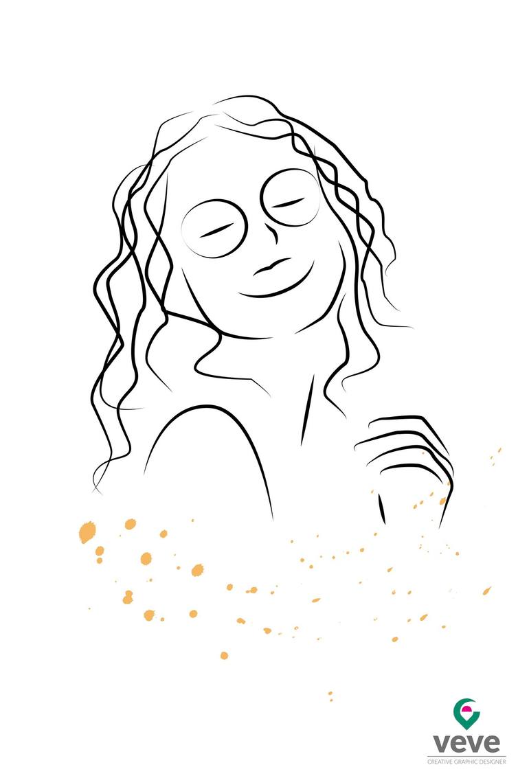 Smiling woman with glasses Digital by Silvia Vernizzi Saatchi Art