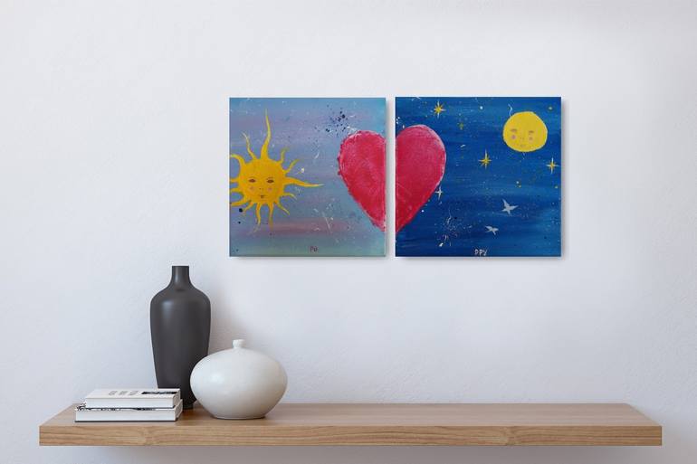 Original Outer Space Painting by Diana Saienko