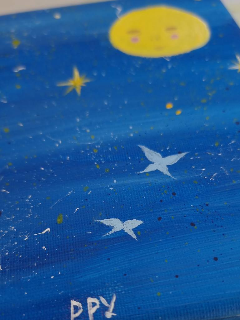 Original Conceptual Outer Space Painting by Diana Saienko