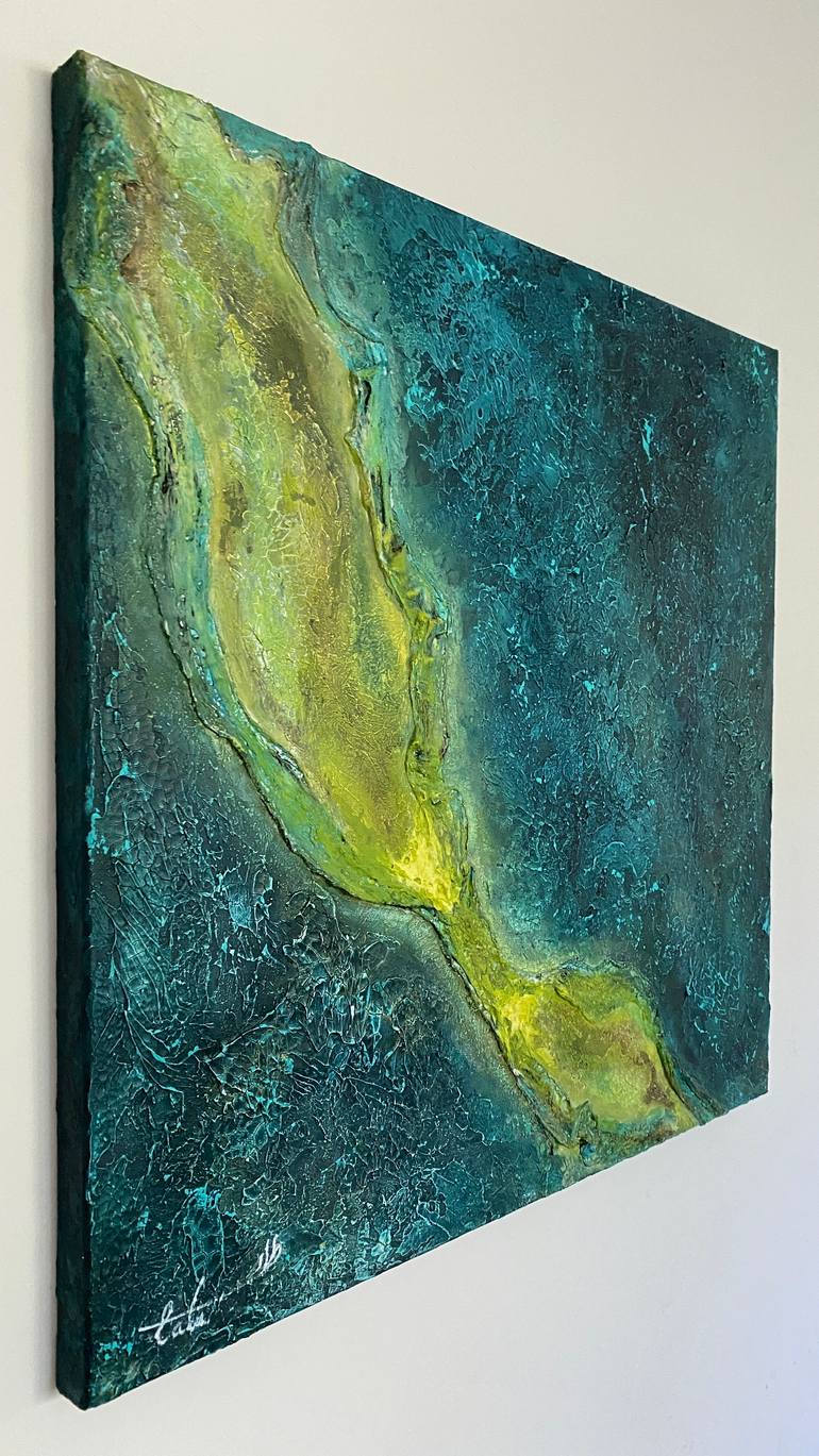 Original Modernism Abstract Painting by Tala Nasib