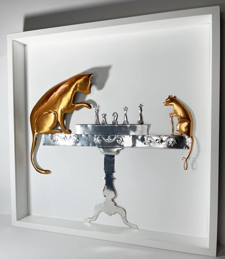 Original Sbalzo Animal Sculpture by Paola Maccioni