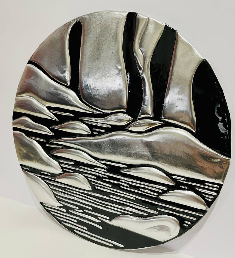 Original Abstract Expressionism Landscape Sculpture by Paola Maccioni
