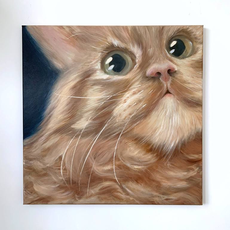 Original Cats Painting by Alena Post