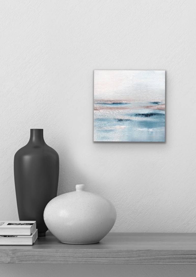 Original Abstract Beach Painting by Alena Post