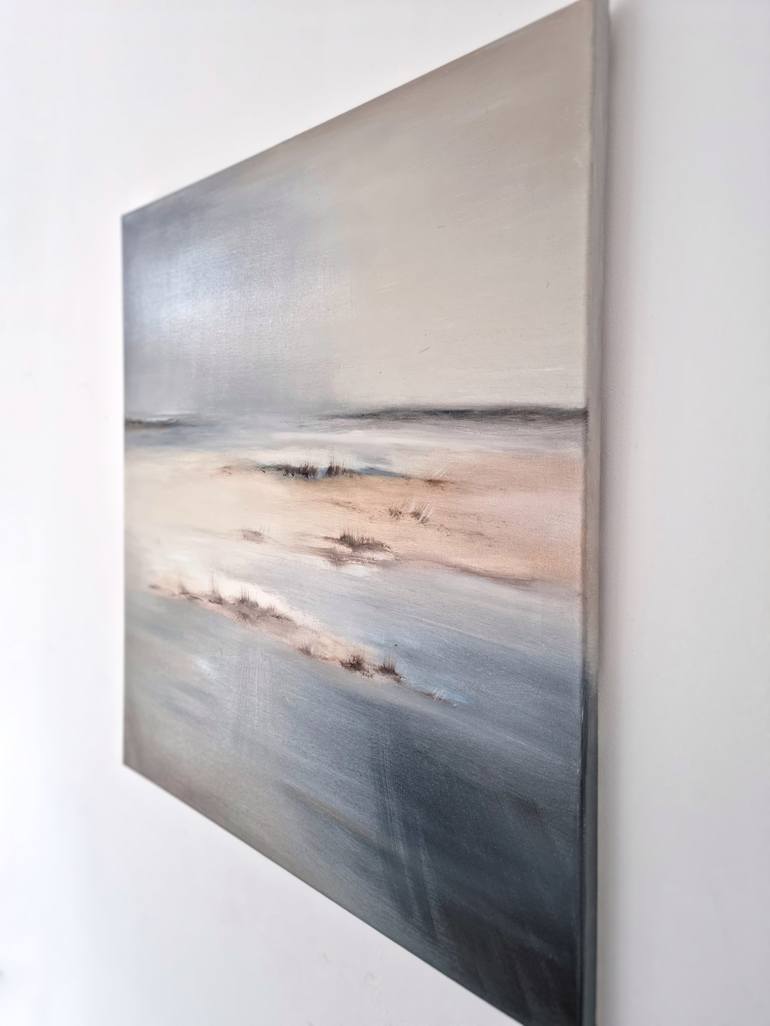 Original Minimalism Beach Painting by Alena Post