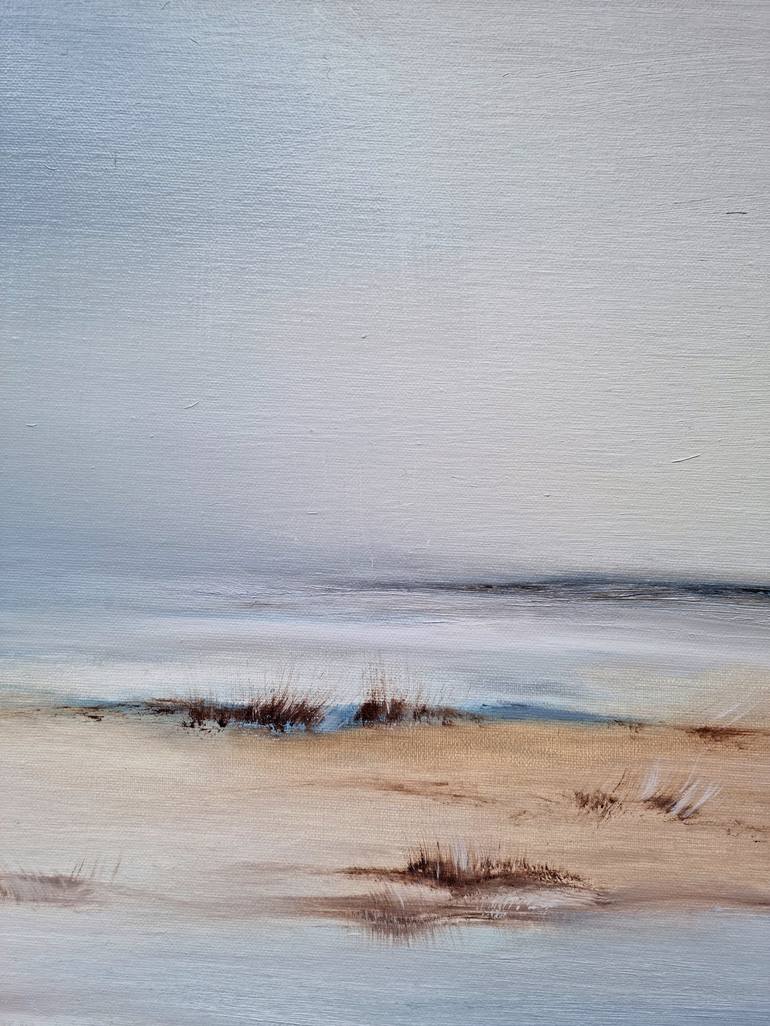 Original Minimalism Beach Painting by Alena Post