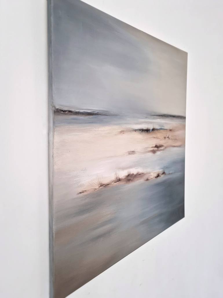 Original Minimalism Beach Painting by Alena Post