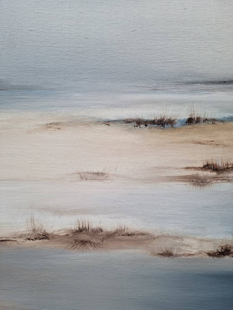 Original Minimalism Beach Painting by Alena Post