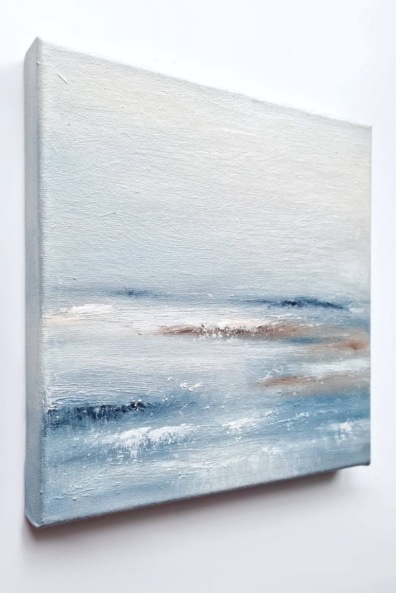 Original Minimalism Beach Painting by Alena Post