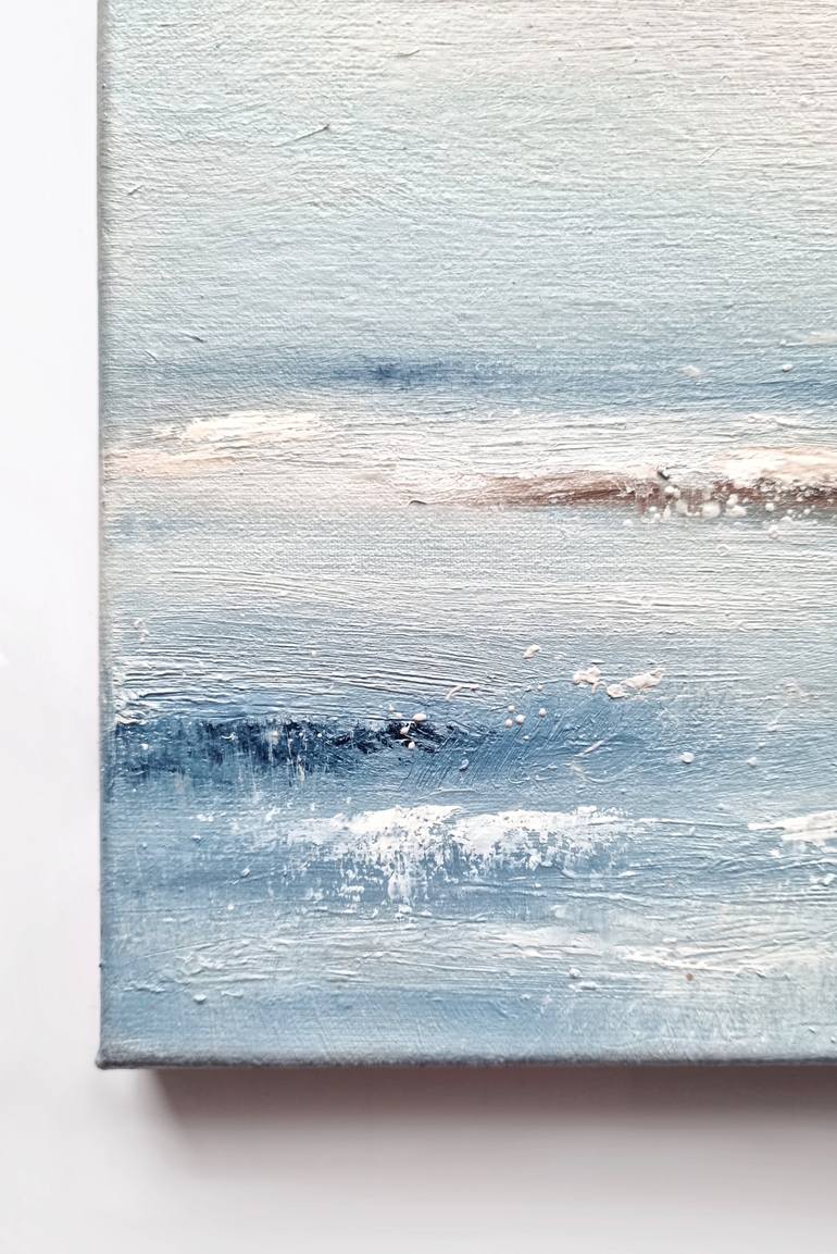 Original Minimalism Beach Painting by Alena Post