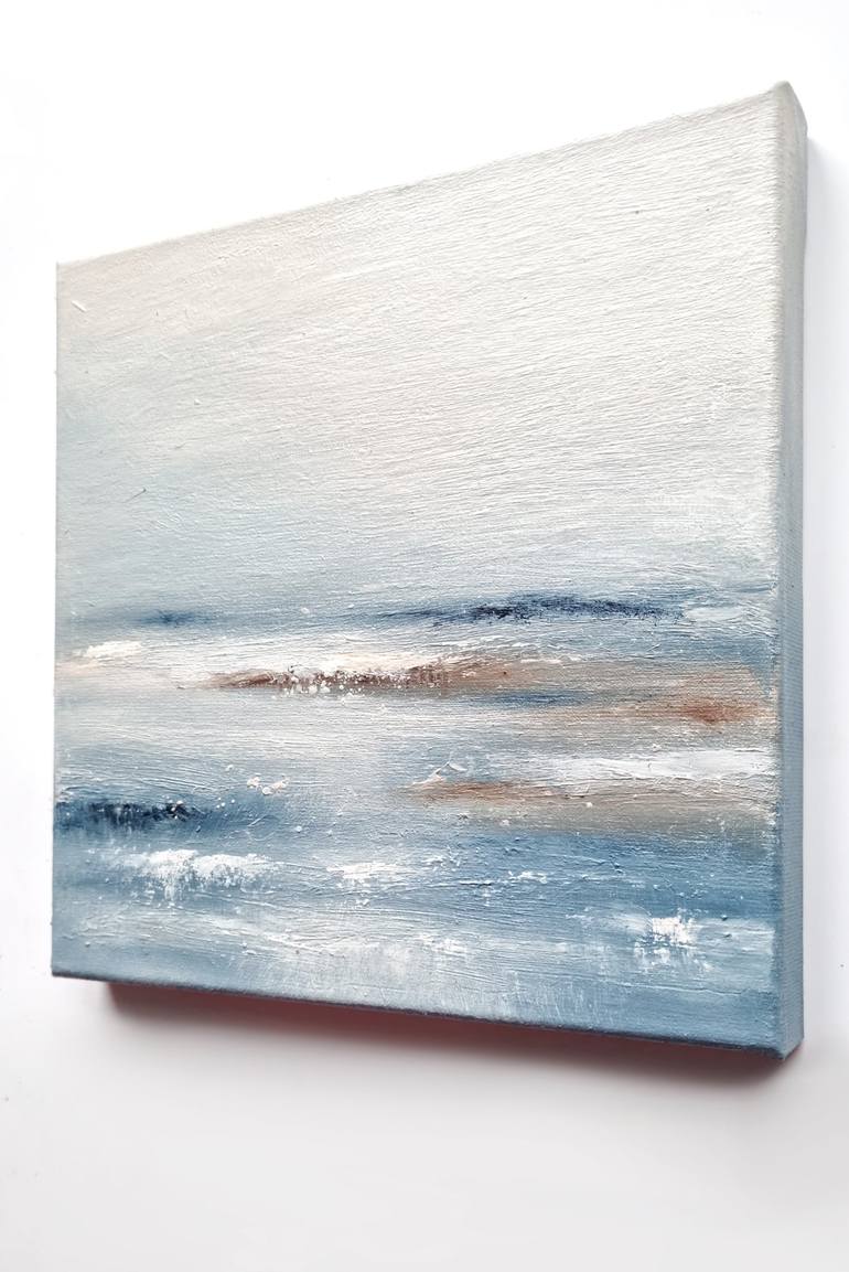 Original Minimalism Beach Painting by Alena Post