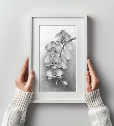 Original Figurative Floral Drawings by Alena Post