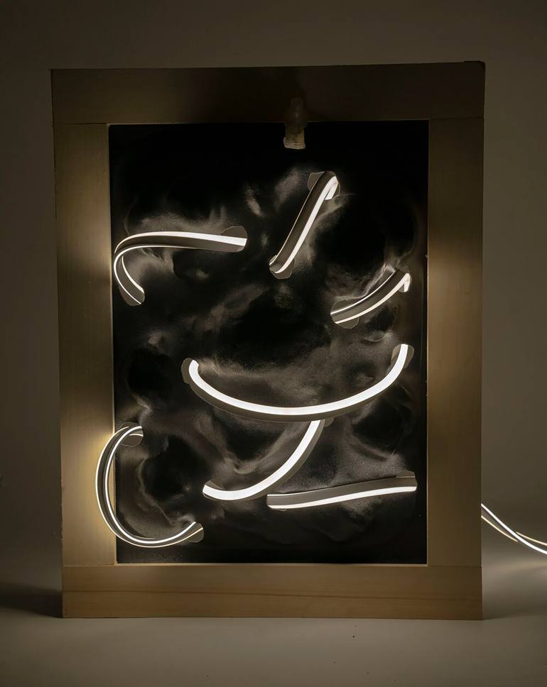 Original Abstract Light Installation by Zhiheng Gong
