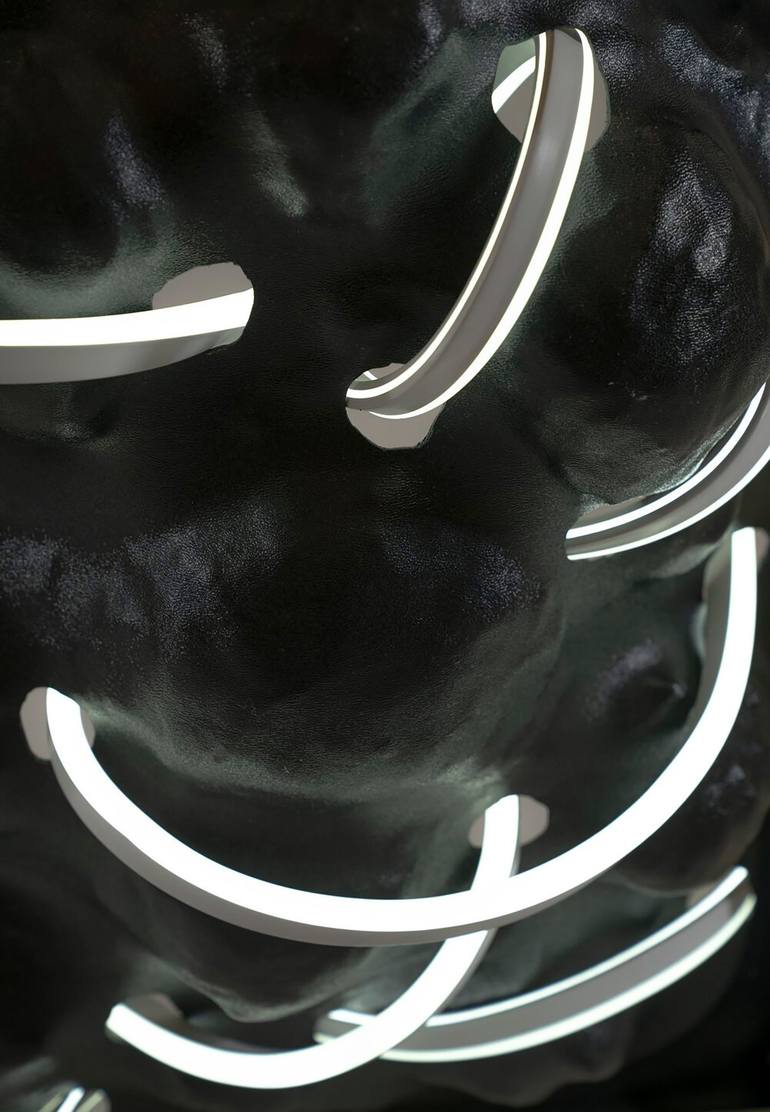 Original Abstract Light Installation by Zhiheng Gong
