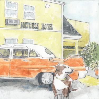 Original Illustration Car Painting by Stephen Schildbach
