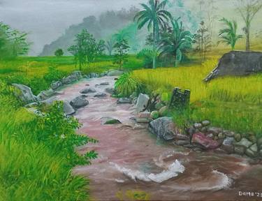 Print of Fine Art Nature Paintings by Bambang Supriyanto