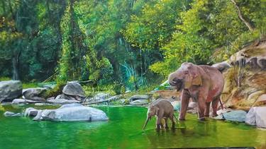Print of Nature Paintings by Bambang Supriyanto