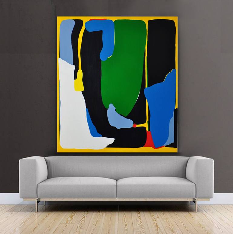 Original Conceptual Abstract Painting by Anfisa Kunevich