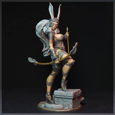 Fran FF7 Fan Art Sculpture 1:4 Scale (17 inches) (Make to order) thumb