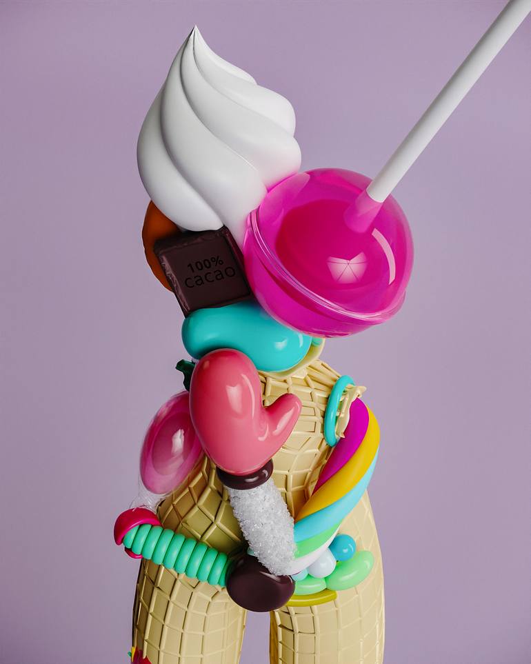 Original Conceptual Abstract Sculpture by Taras Yoom