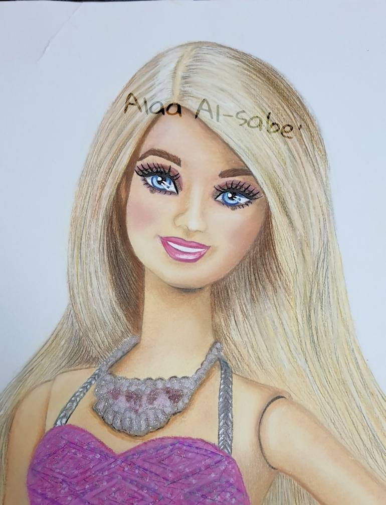 Barbie discount doll painting