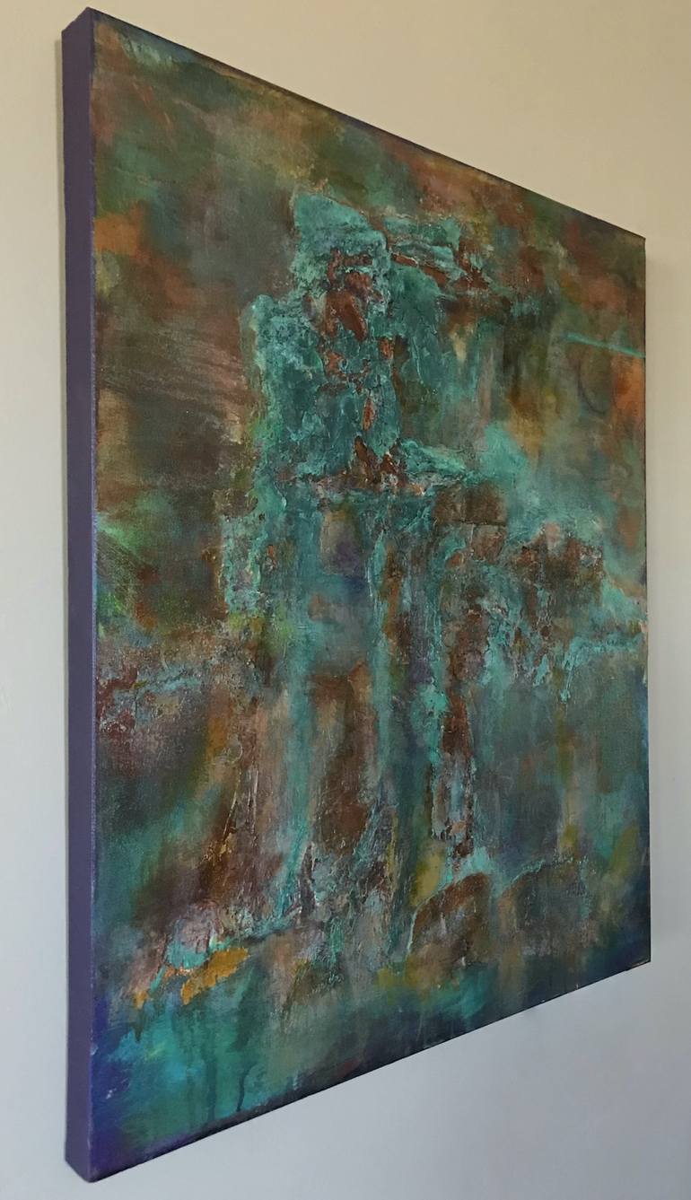 Original Abstract Expressionism Abstract Painting by Linda Hamilton