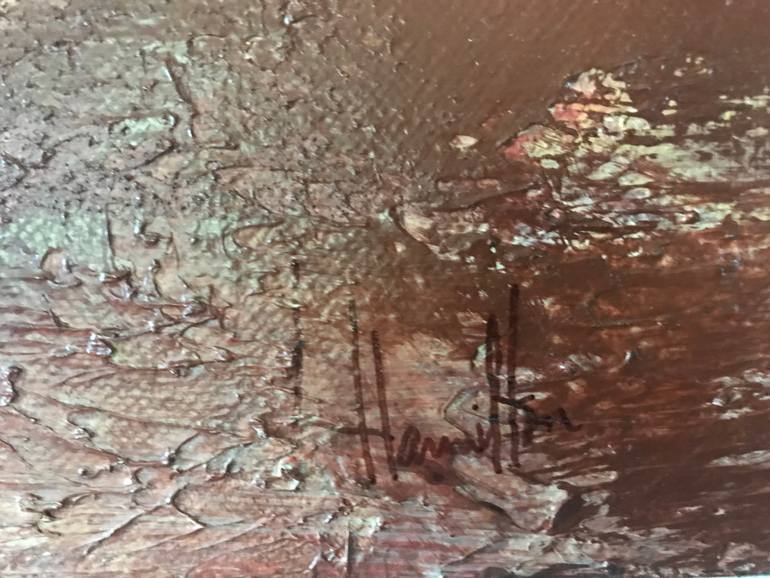 Original Expressionism Landscape Painting by Linda Hamilton