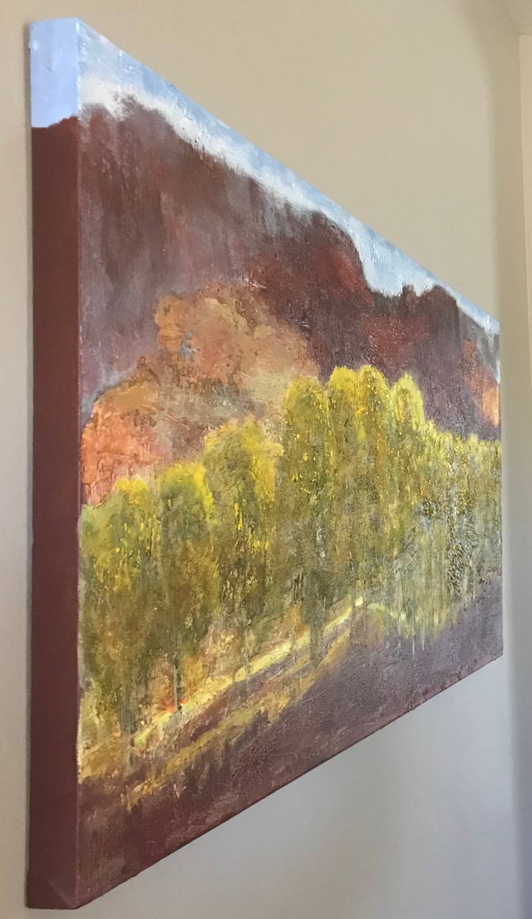 Original Expressionism Landscape Painting by Linda Hamilton