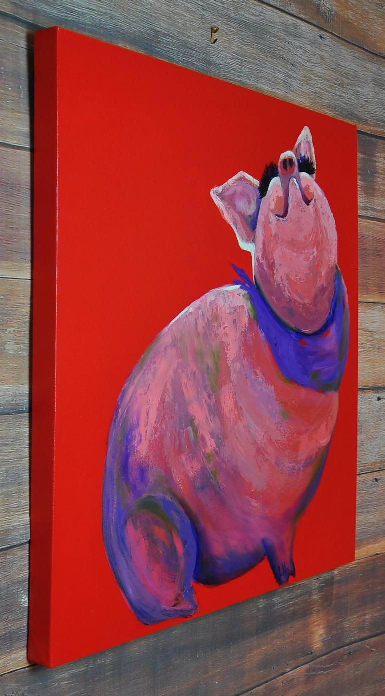 Original Contemporary Animal Painting by Linda Hamilton