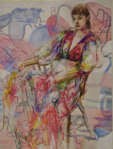 Original Abstract Women Paintings by Shiva Shahla