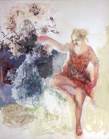 Original Abstract Expressionism Women Paintings by Shiva Shahla