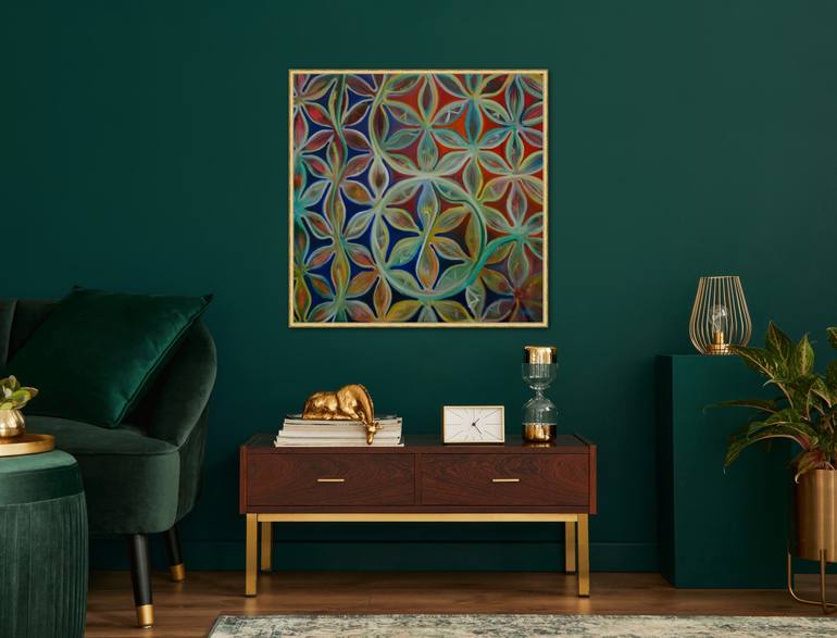Original Abstract Floral Painting by Marina Grigoryeva