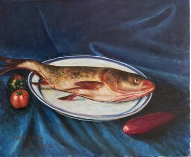 Original Realism Fish Paintings by Chi Si Poon