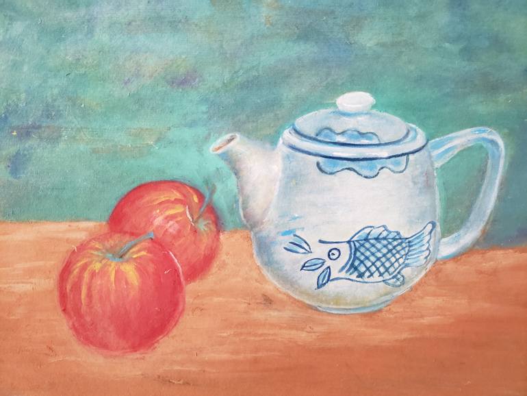 Original Contemporary Food & Drink Painting by Chi Si Poon