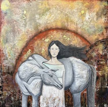 Original Figurative Abstract Paintings by Ruhi Dularey