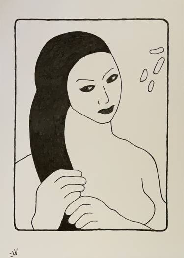 Print of Modern Nude Drawings by Jan Willem Versteeg