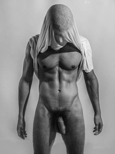 The veiled man - Male nude exercise thumb