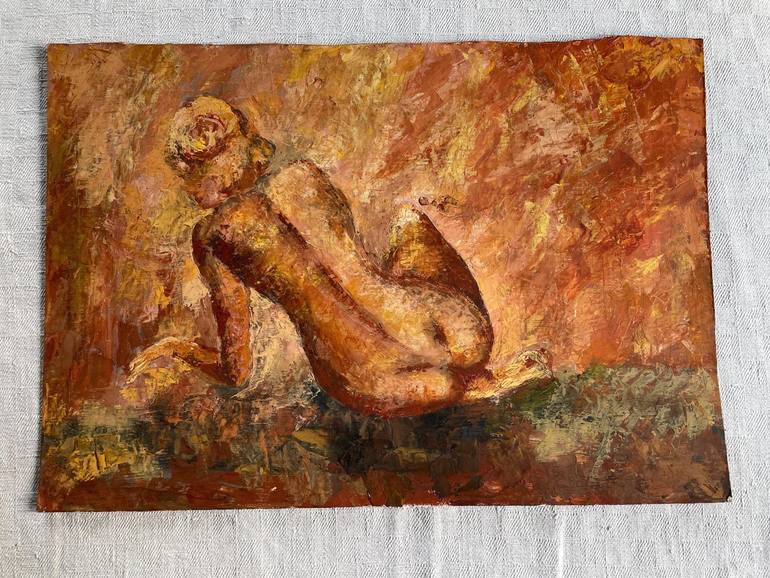 Original Impressionism Nude Painting by Wassi Wild