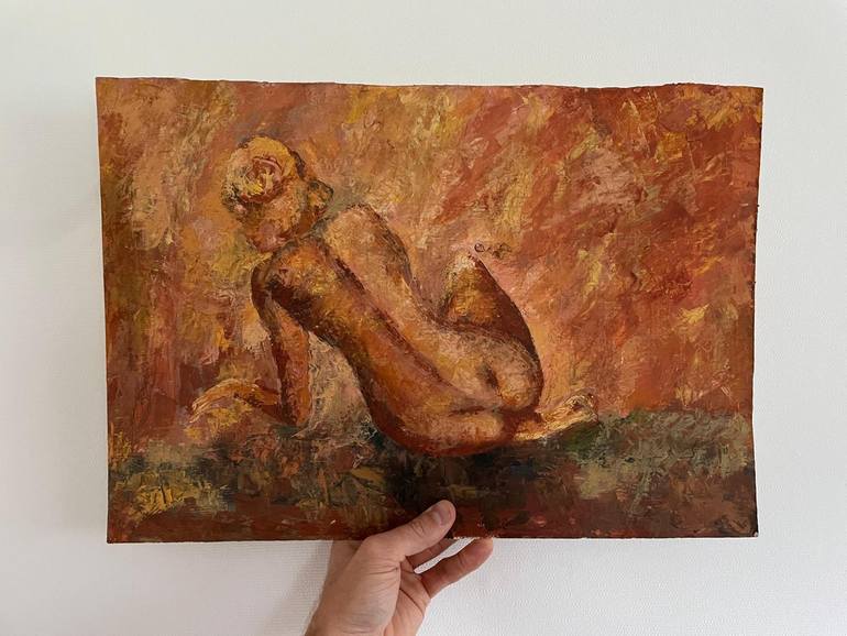 Original Impressionism Nude Painting by Wassi Wild