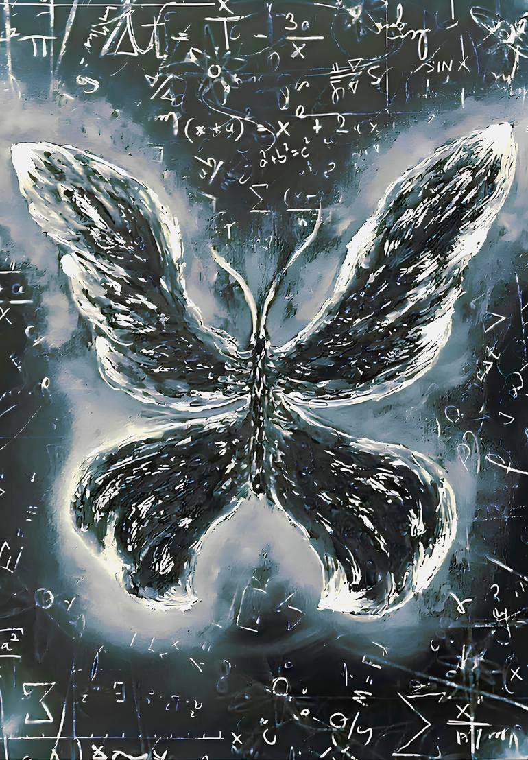 Chaos Theory - The Butterfly Effect Painting by David Bezak