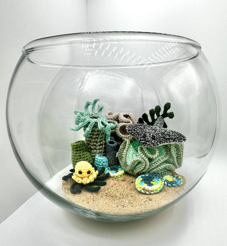 Original Seascape Sculpture by Jenny Mathys