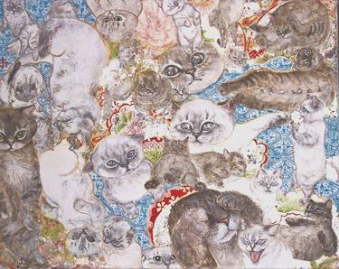 Original Fine Art Animal Paintings by Wingmei Mak